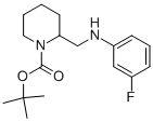 1-BOC-2-[(3-FLUORO-PHENYLAMINO)-METHYL]-PIPERIDINE Structure