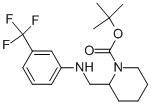 1-BOC-2-[(3-TRIFLUOROMETHYL-PHENYLAMINO)-METHYL]-PIPERIDINE Structure