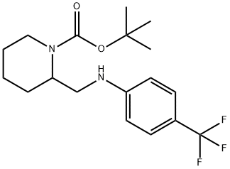 1-BOC-2-[(4-TRIFLUOROMETHYL-PHENYLAMINO)-METHYL]-PIPERIDINE Structure