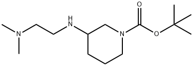 3-(2-디메틸아미노에틸아미노)피페리딘-1-카르복실산TERT-부틸에스테르 구조식 이미지