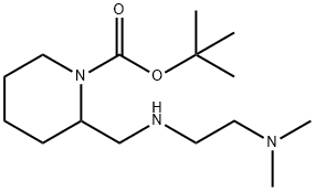 1-BOC-2-[(2-DIMETHYLAMINO-ETHYLAMINO)-METHYL]-PIPERIDINE Structure