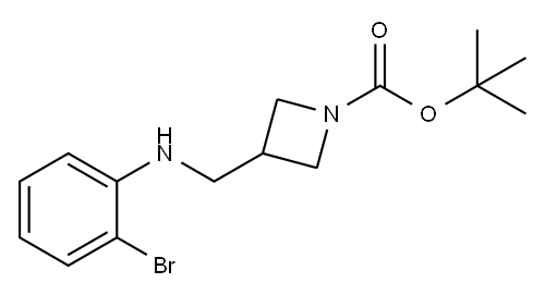 1-BOC-3-[(2-BROMOPHENYL-AMINO)-METHYL]-AZETIDINE Structure
