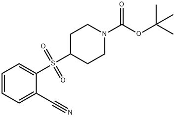 4-(2-CYANO-BENZENESULFONYL)-PIPERIDINE-1-CARBOXYLIC ACID TERT-BUTYL ESTER Structure