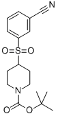 4-(3-CYANO-BENZENESULFONYL)-PIPERIDINE-1-CARBOXYLIC ACID TERT-BUTYL ESTER Structure