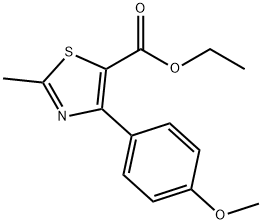 ETHYL 4-(4-METHOXYPHENYL)-2-METHYLTHIAZOLE-5-CARBOXYLATE Structure