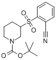 3-(2-CYANO-BENZENESULFONYL)-PIPERIDINE-1-CARBOXYLICACIDTERT-BUTYL에스테르 구조식 이미지