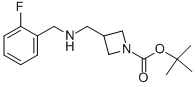 1-BOC-3-[(2-FLUOROBENZYL-AMINO)-METHYL]-AZETIDINE Structure