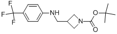 1-BOC-3-([(4-TRIFLUOROMETHYL-PHENYL)-AMINO]-METHYL)-AZETIDINE Structure