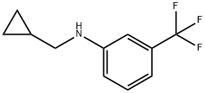 CYCLOPROPYLMETHYL-(3-TRIFLUOROMETHYL-PHENYL)-AMINE Structure