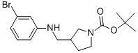 1-BOC-3-[(3-BROMOPHENYL-AMINO)-METHYL]-PYRROLIDINE Structure