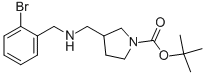 1-BOC-3-[(2-BROMOBENZYL-AMINO)-METHYL]-PYRROLIDINE Structure