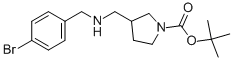 1-BOC-3-[(4-BROMOBENZYL-AMINO)-METHYL]-PYRROLIDINE Structure