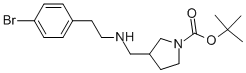 1-BOC-3-([2-(4-BROMO-PHENYL)-ETHYLAMINO]-METHYL)-PYRROLIDINE Structure