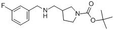 1-BOC-3-[(3-FLUOROBENZYL-AMINO)-METHYL]-PYRROLIDINE Structure