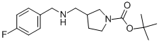 1-BOC-3-[(4-FLUOROBENZYL-AMINO)-METHYL]-PYRROLIDINE Structure