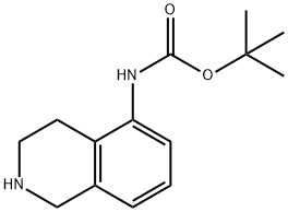 (1,2,3,4-TETRAHYDRO-ISOQUINOLIN-5-YL)-CARBAMIC ACID TERT-BUTYL ESTER Structure