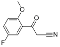 2-시아노-1-(5-FLUORO-2-메톡시-페닐)-에타논 구조식 이미지