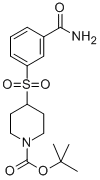 4-(3-CARBAMOYL-BENZENESULFONYL)-PIPERIDINE-1-CARBOXYLIC ACID TERT-BUTYL ESTER Structure