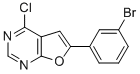 6-(3-BROMO-PHENYL)-4-CHLORO-FURO[2,3-D]PYRIMIDINE Structure