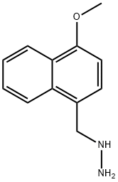 (4-METHOXY-NAPHTHALEN-1-YLMETHYL)-HYDRAZINE Structure