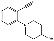 2-(4-HYDROXY-PIPERIDIN-1-YL)-BENZONITRILE 구조식 이미지