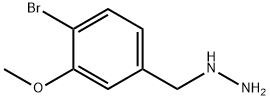 (4-BROMO-3-METHOXY-BENZYL)-HYDRAZINE 구조식 이미지