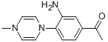 1-[3-AMINO-4-(4-METHYL-4H-PYRAZIN-1-YL)-PHENYL]-ETHANONE Structure