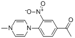 1-[4-(4-METHYL-4H-PYRAZIN-1-YL)-3-NITRO-PHENYL]-ETHANONE Structure