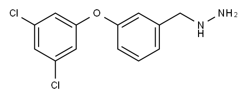 3-(3,5-DICHLORO-PHENOXY)-BENZYL-HYDRAZINE Structure