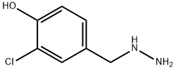 Phenol,  2-chloro-4-(hydrazinylmethyl)- Structure