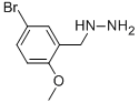 5-BROMO-2-METHOXY-BENZYL-HYDRAZINE Structure