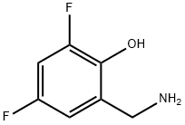 Phenol,  2-(aminomethyl)-4,6-difluoro- Structure