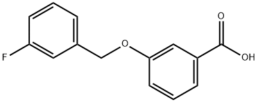 3-[(3-fluorobenzyl)oxy]benzoic acid 구조식 이미지