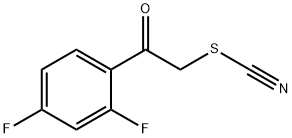2,4-DIFLUOROPHENACYL THIOCYANATE Structure