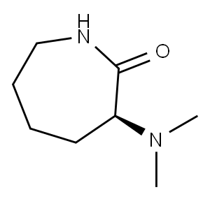 L(-)-alpha-dimethylamino-epsilon-capro-lactam Structure