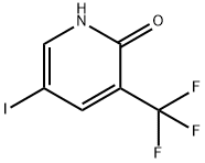 5-요오도-3-(트리플루오로메틸)-2(1H)-피리디논 구조식 이미지