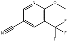 6-METHOXY-5-(TRIFLUOROMETHYL)-3-PYRIDINECARBONITRILE Structure