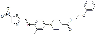 4-[N-Ethyl-4-(5-nitro-2-thiazolylazo)-3-methylanilino]butyric acid 2-phenoxyethyl ester Structure