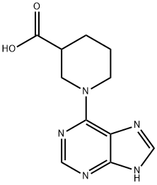 1-(7H-purin-6-yl)piperidine-3-carboxylic acid 구조식 이미지