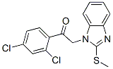 Ethanone,  1-(2,4-dichlorophenyl)-2-[2-(methylthio)-1H-benzimidazol-1-yl]- 구조식 이미지