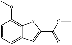 7-METHOXY-BENZO[B]티오펜-2-카복실산메틸에스테르 구조식 이미지