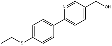 (6-[4-(에틸티오)페닐]피리딘-3-일)메탄올 구조식 이미지