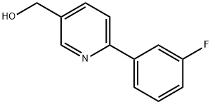 [6-(3-FLUOROPHENYL)PYRIDIN-3-YL]메탄올 구조식 이미지