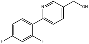 [6-(2,4-디플루오로페닐)피리딘-3-일]메탄올 구조식 이미지