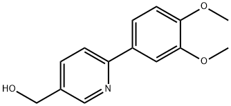 [6-(3,4-다이메톡시페닐)피리딘-3-일]메탄올 구조식 이미지