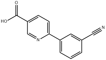 6-(3-Cyanophenyl)-nicotinic acid Structure