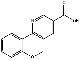 6-(2-Methoxyphenyl)-nicotinic acid 구조식 이미지