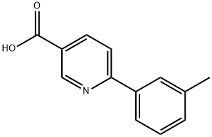 6-(3-Methylphenyl)-nicotinic acid Structure