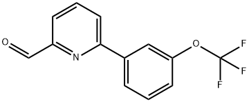 6-[3-(TrifluoroMethoxy)phenyl]-2-pyridinecarbaldehyde Structure