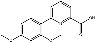 6-(2,4-Dimethoxyphenyl)-picolinic acid Structure